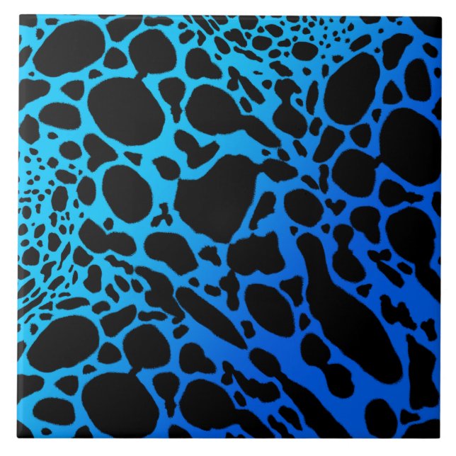Blue Poison Dart Frog Ceramic Tile (Front)