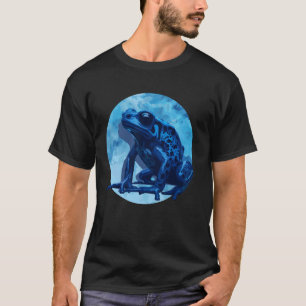Blue Poison Dart Frog Coloured Exotic Animal Amphi T-Shirt