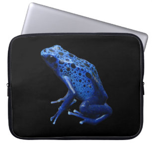 Blue Poison Dart Frog Laptop Sleeve