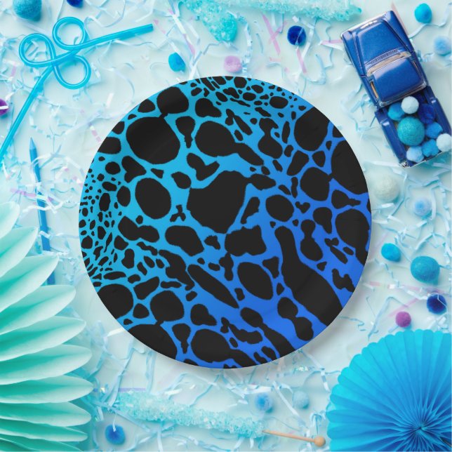 Blue Poison Dart Frog Paper Plate (Party)