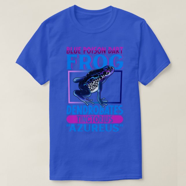 Blue Poison Dart Frog T-Shirt (Design Front)
