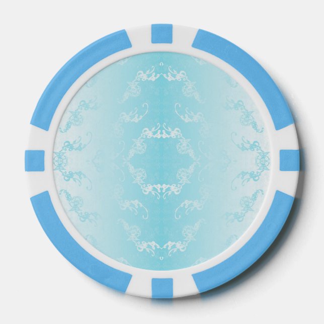 blue poker chips (Front)