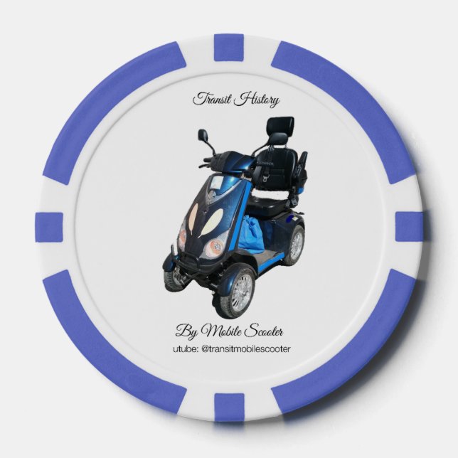 Blue Poker Chips (Front)