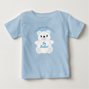 Blue Polar Bear Baby Shower T-Shirt
