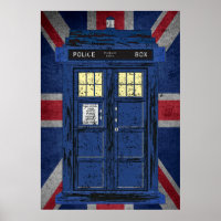 Blue Police Public Call Box - UK Time Travel 1