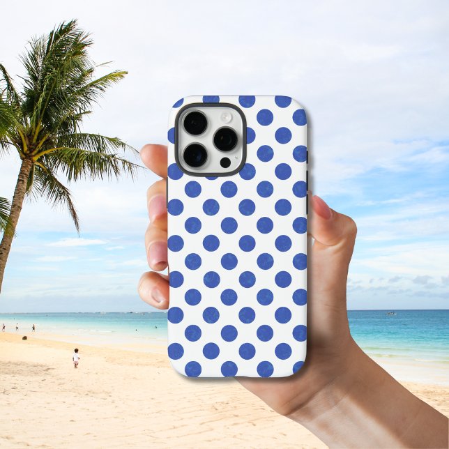 Blue Polka Dot Case-Mate iPhone Case (Creator Uploaded)