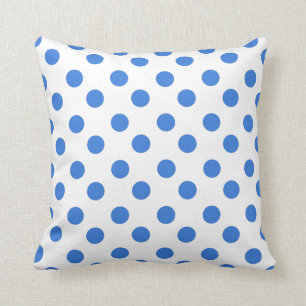 Blue Polka Dot Cushion