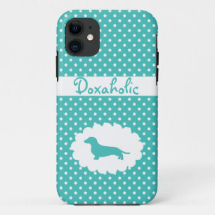 Blue Polka Dot Doxaholic iPhone 11 Case