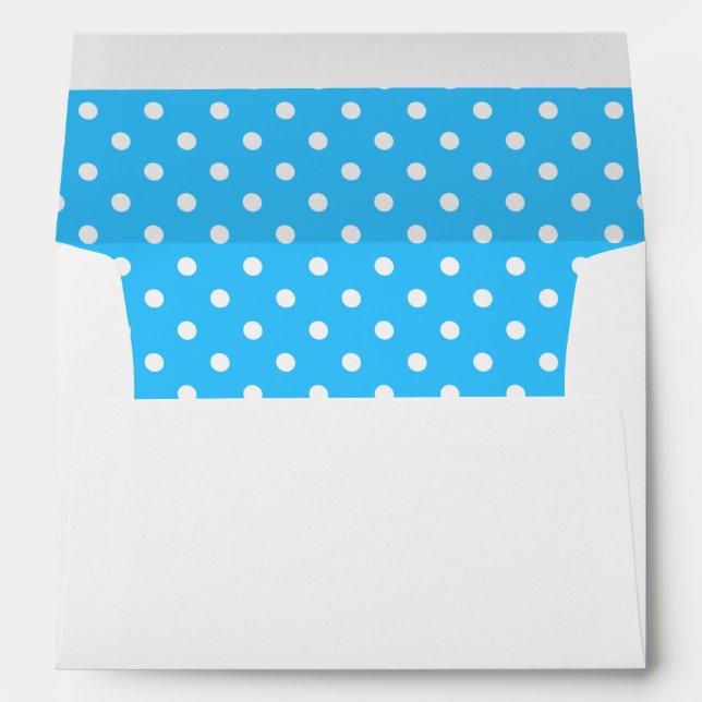 Blue Polka Dot Envelope (Back (Bottom))