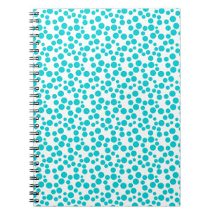 Blue polka dot notebook
