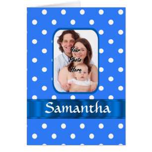 Blue polka dot pattern