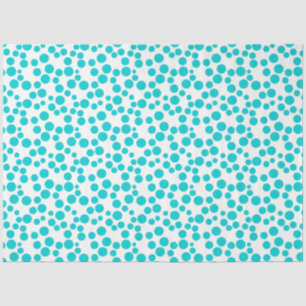 Blue polka dot tissue paper