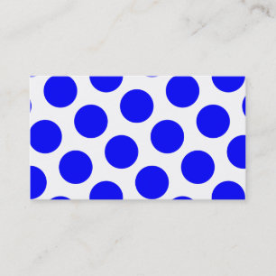 Blue Polka Dots Business Card