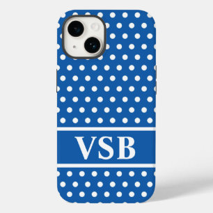 Blue Polka Dots Case-Mate iPhone 14 Case