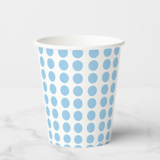 Blue Polka Dots Design Paper Cups