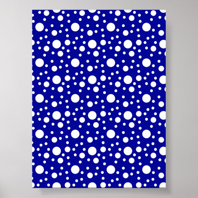 Blue Polka Dots Download Poster (Front)