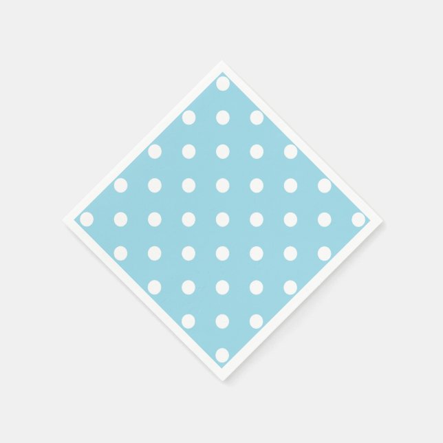 Blue Polka Dots Napkin (Corner)