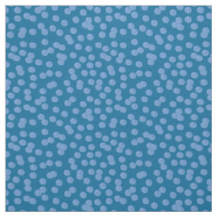 Blue Polka Dots Pima Cotton Fabric