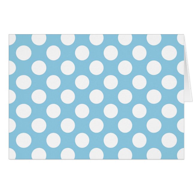 Blue Polka Dots, Polka Dot Pattern, Dots, Dotted (Front Horizontal)