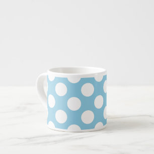 Blue Polka Dots, Polka Dot Pattern, Dots, Dotted Espresso Cup