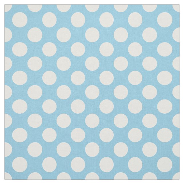 Blue Polka Dots, Polka Dot Pattern, Dots, Dotted Fabric (Swatch)