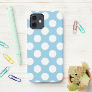 Blue Polka Dots, Polka Dot Pattern, Dots, Dotted iPhone 12 Case