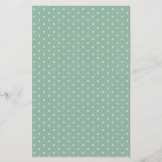 Blue Polka Dots Scrapbook Paper Sheet (Front)