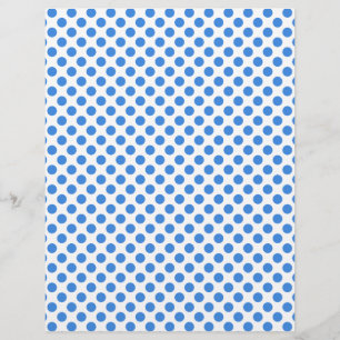 Blue Polka Dots with Customisable Background