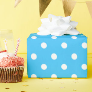 Blue Polka Dots Wrapping Paper