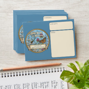 Blue Pollinator Seed Packet Envelopes