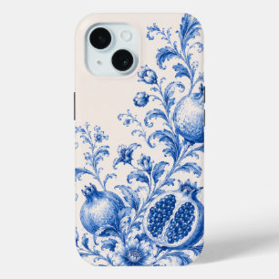 Blue Pomegranate Botanical Phone Case