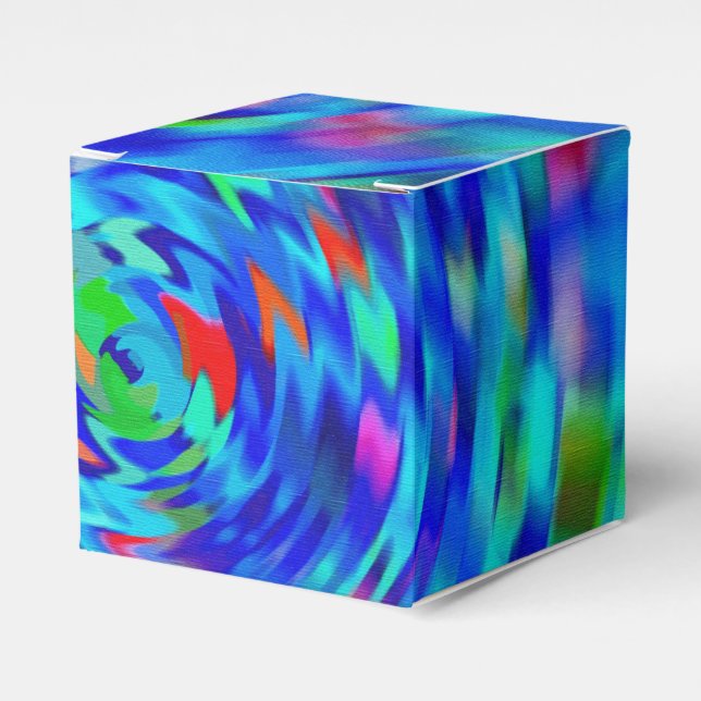 Blue Pond Ripple Favour Box (Front Side)