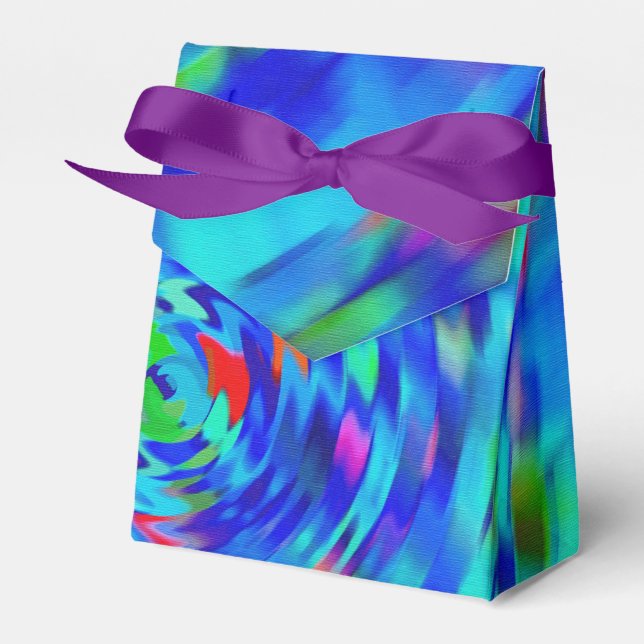 Blue Pond Ripple Favour Box (Front Side)