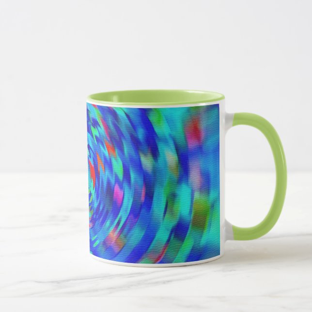 Blue Pond Ripple Mug (Right)