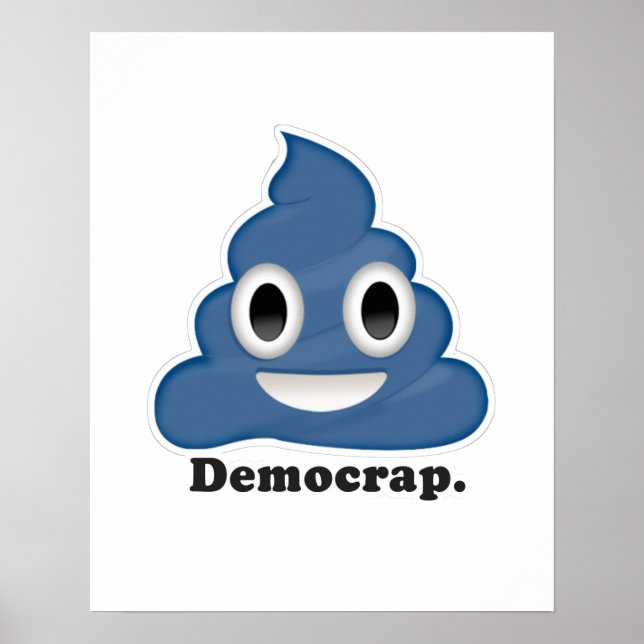 Blue Poo Democrap - Poster (Front)