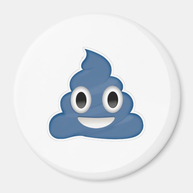 Blue Poo - -  Magnet (Front)