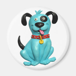 Blue Pooch Magnet