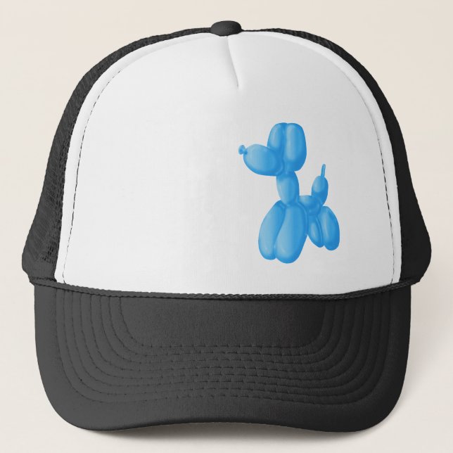 Blue Poodle Trucker Hat (Front)