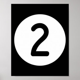 Blue Pool Ll Number Two Billiards Snooker Billard  Poster