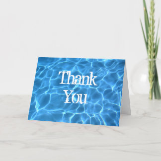 Blue Pool Thank You Card