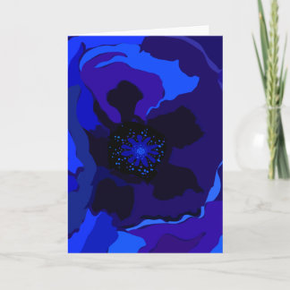 Blue Poppy Card