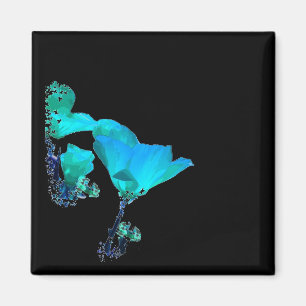 Blue Poppy Magnet