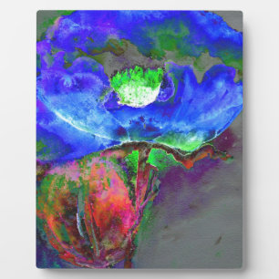 Blue Poppy Plaque