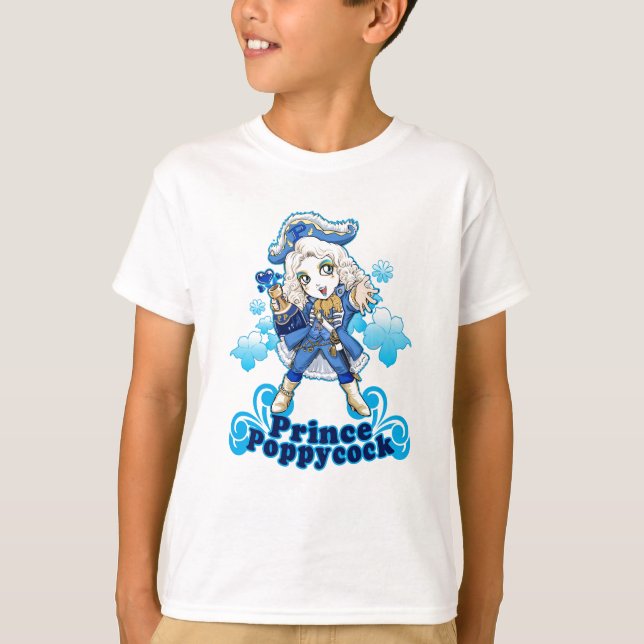 Blue Poppycock T-Shirt (Front)