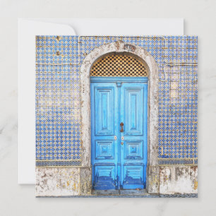Blue Portugal Door Greeting Card