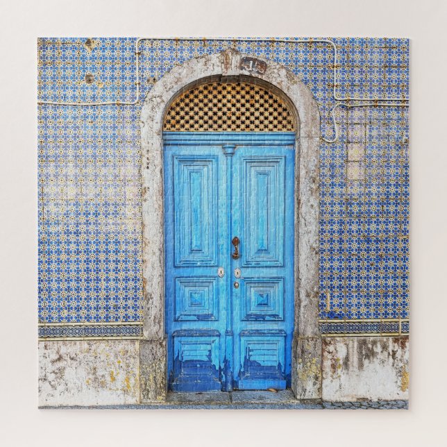 Blue Portugal Door Jigsaw Puzzle (Vertical)