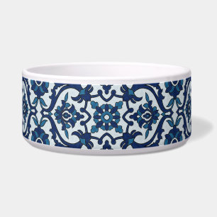 Blue Portuguese Azulejos Floral Tile Pattern