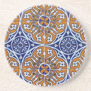 Blue, Portuguese Tiles Coaster
