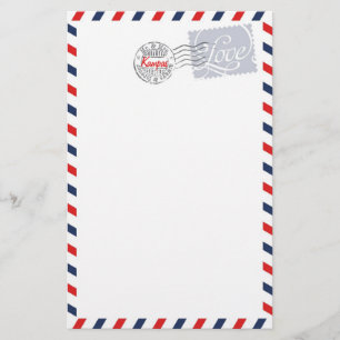 Blue Postal Service Collection Stationery