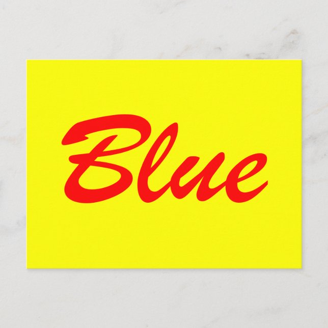 Blue Postcard (Front)